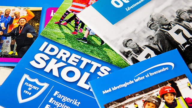 Yello Digital reklamemateriell eksempler for flere ulike typer trykksaker