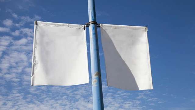 Vinyl bannere er sliteserke og ofte brukt til butikk