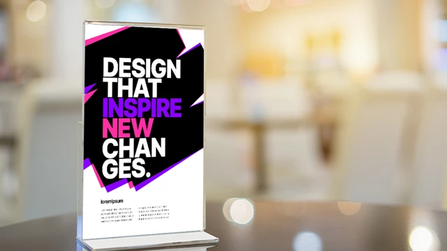 Minirollup A3 og A4 er en rollup som fleksibel og fungerer på små flater som messebord og i en resepsjon