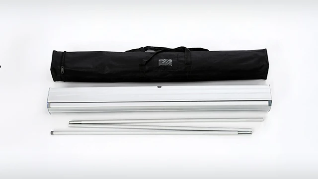 Veske til rollup er praktisk når du skal frakte den frem og tilbake